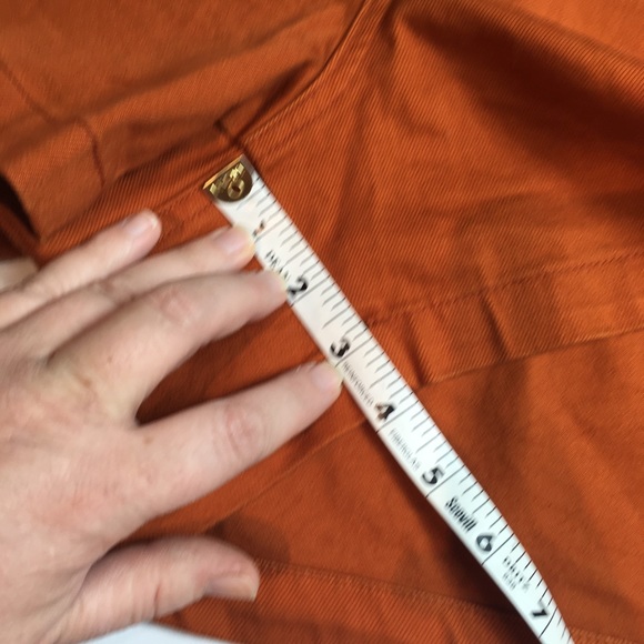 Ava & Viv Womens Shorts Stretch Jean Denim Rust Deep Orange Sz 20W NWOT - Picture 10 of 10